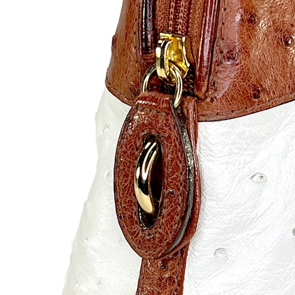 Vintage Women's Classic Bugatti Purse Bag in Ostrich Leather made in S Africa - Picture 8 of 10